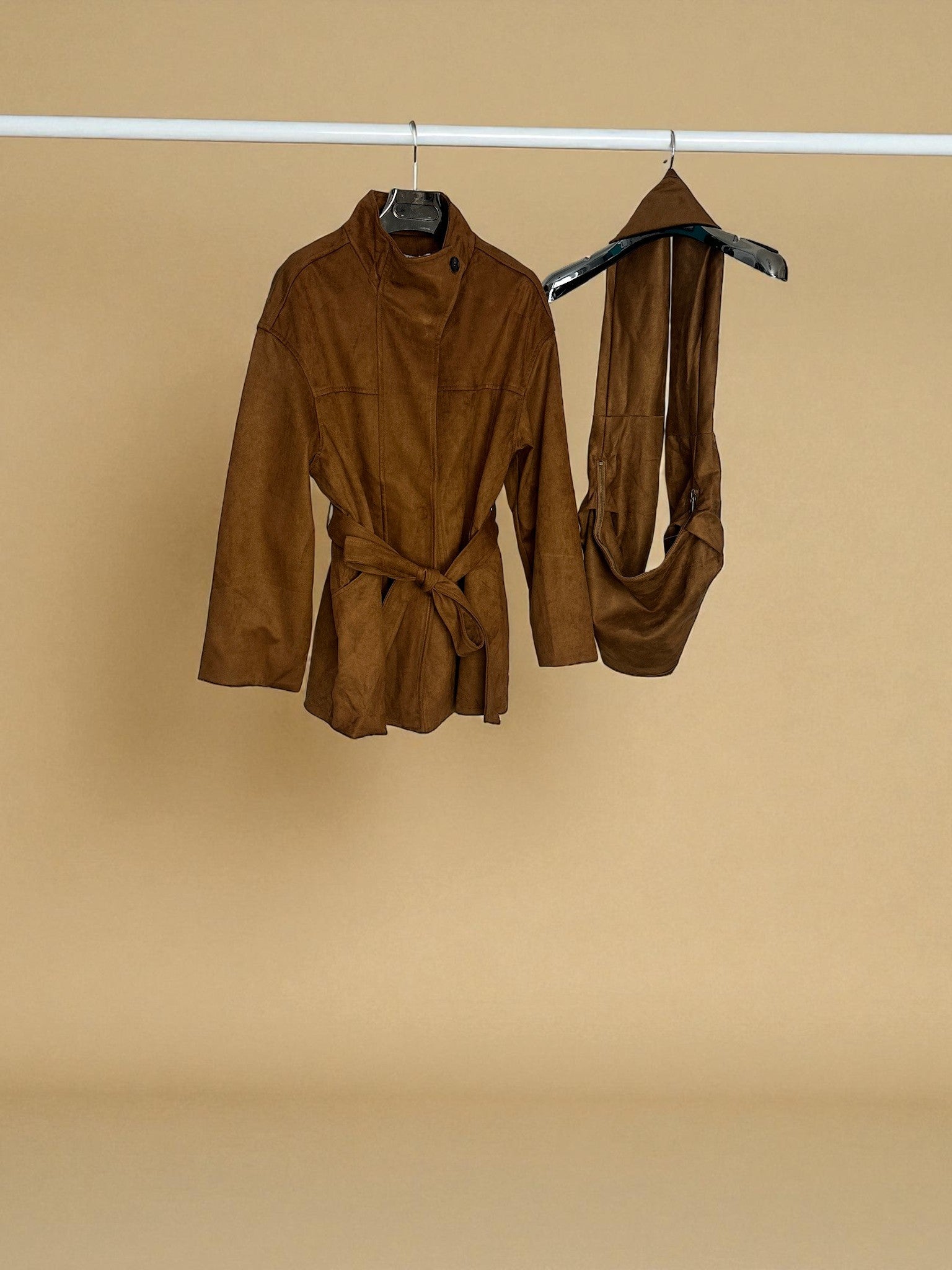 Suede Jacket with matching Sidebag