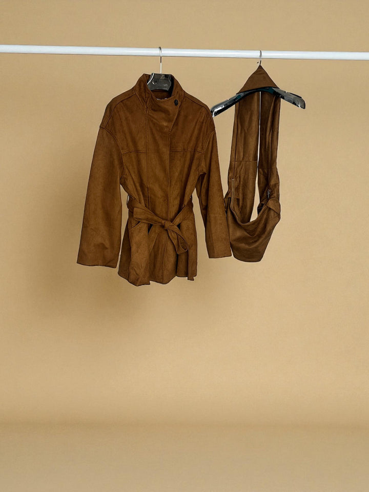 Suede Jacket with matching Sidebag