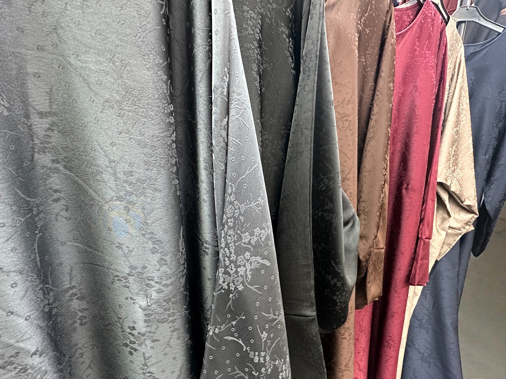 Textured Satin Maxi Dress