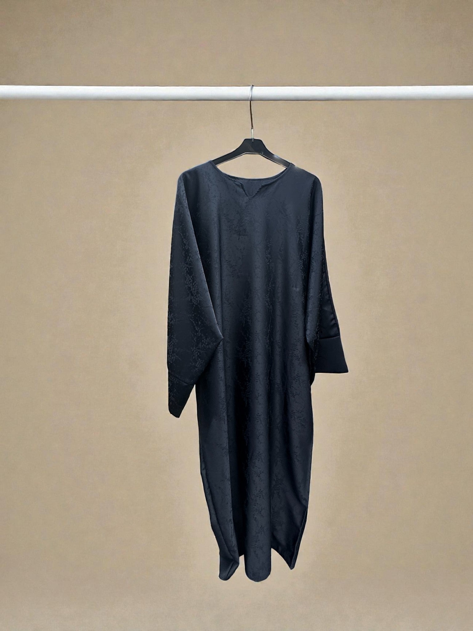 Textured Satin Maxi Dress