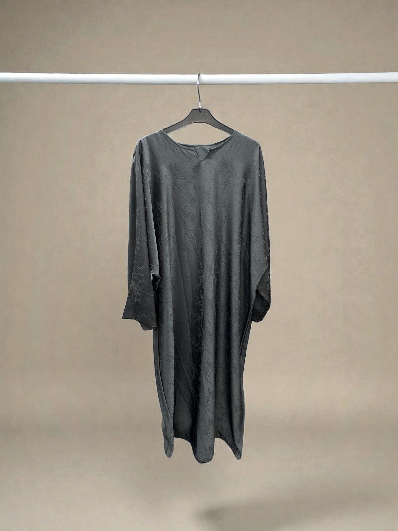 Textured Satin Maxi Dress