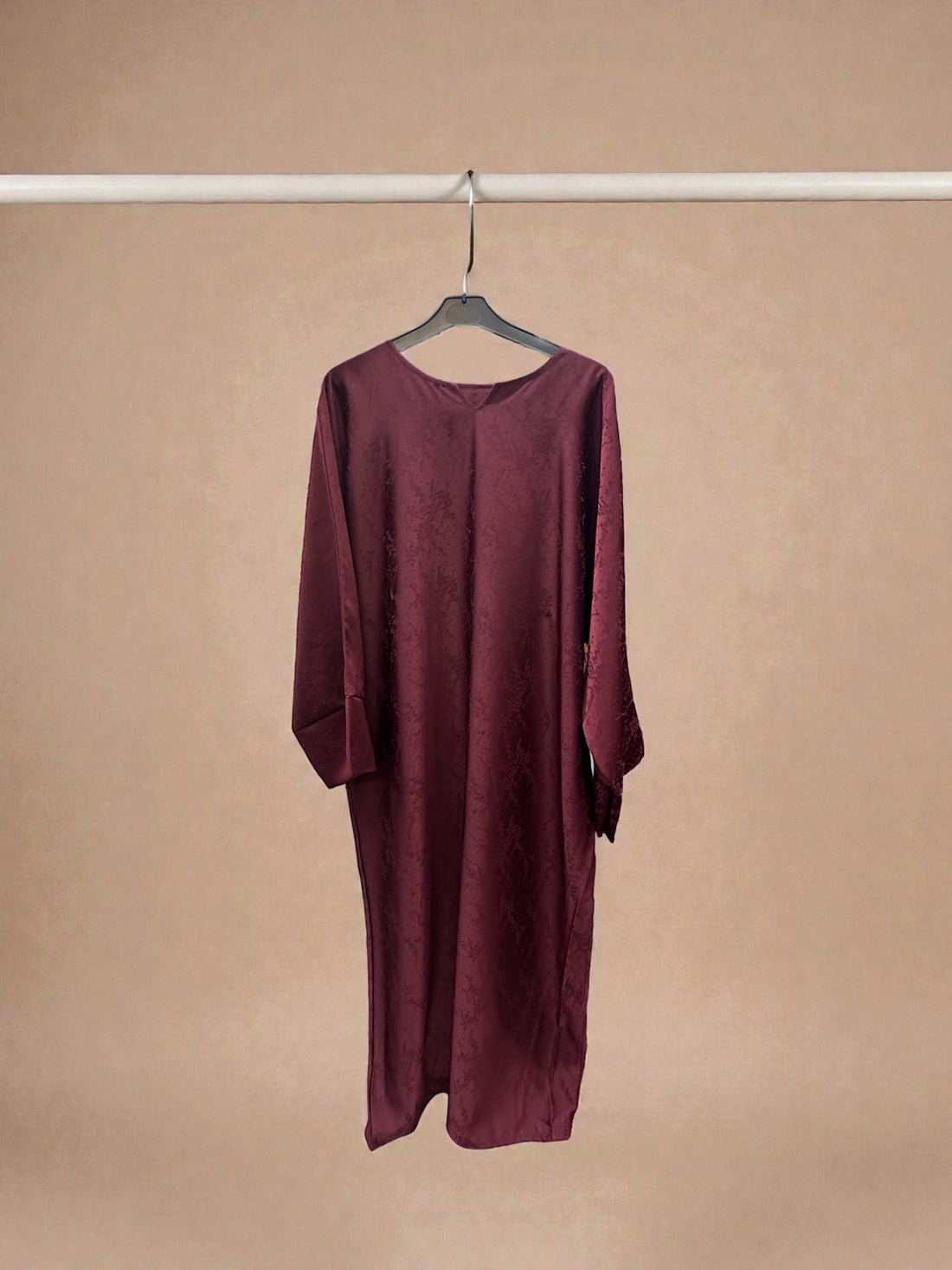 Textured Satin Maxi Dress