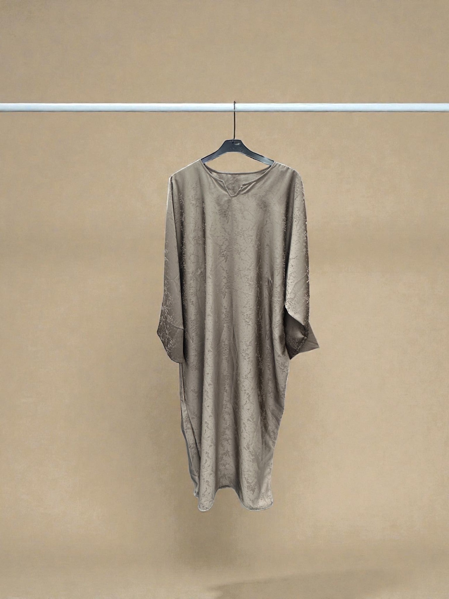 Textured Satin Maxi Dress