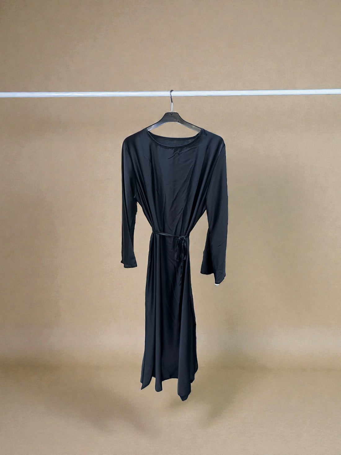 Satin Belted Maxi dress