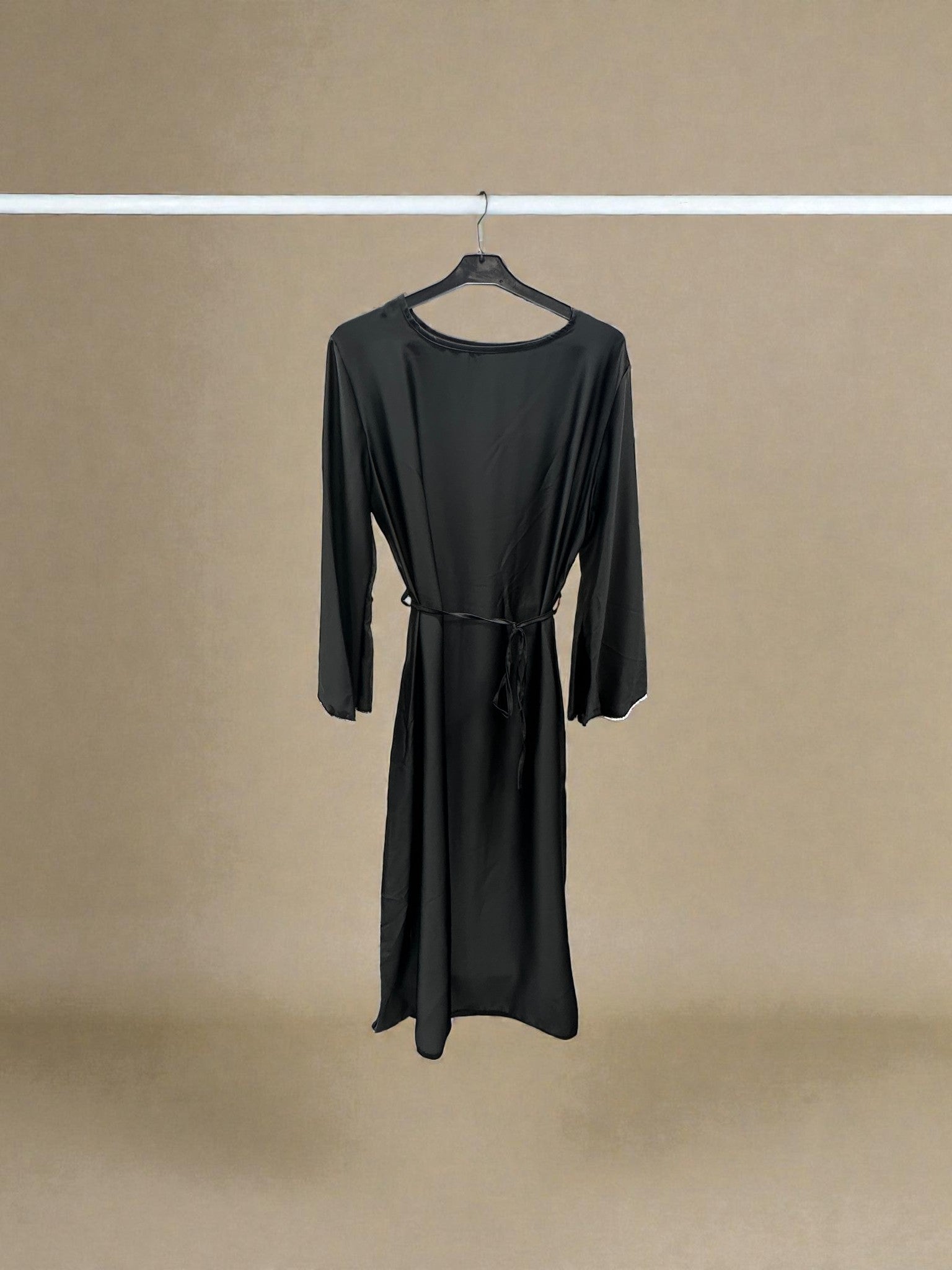 Satin Belted Maxi dress