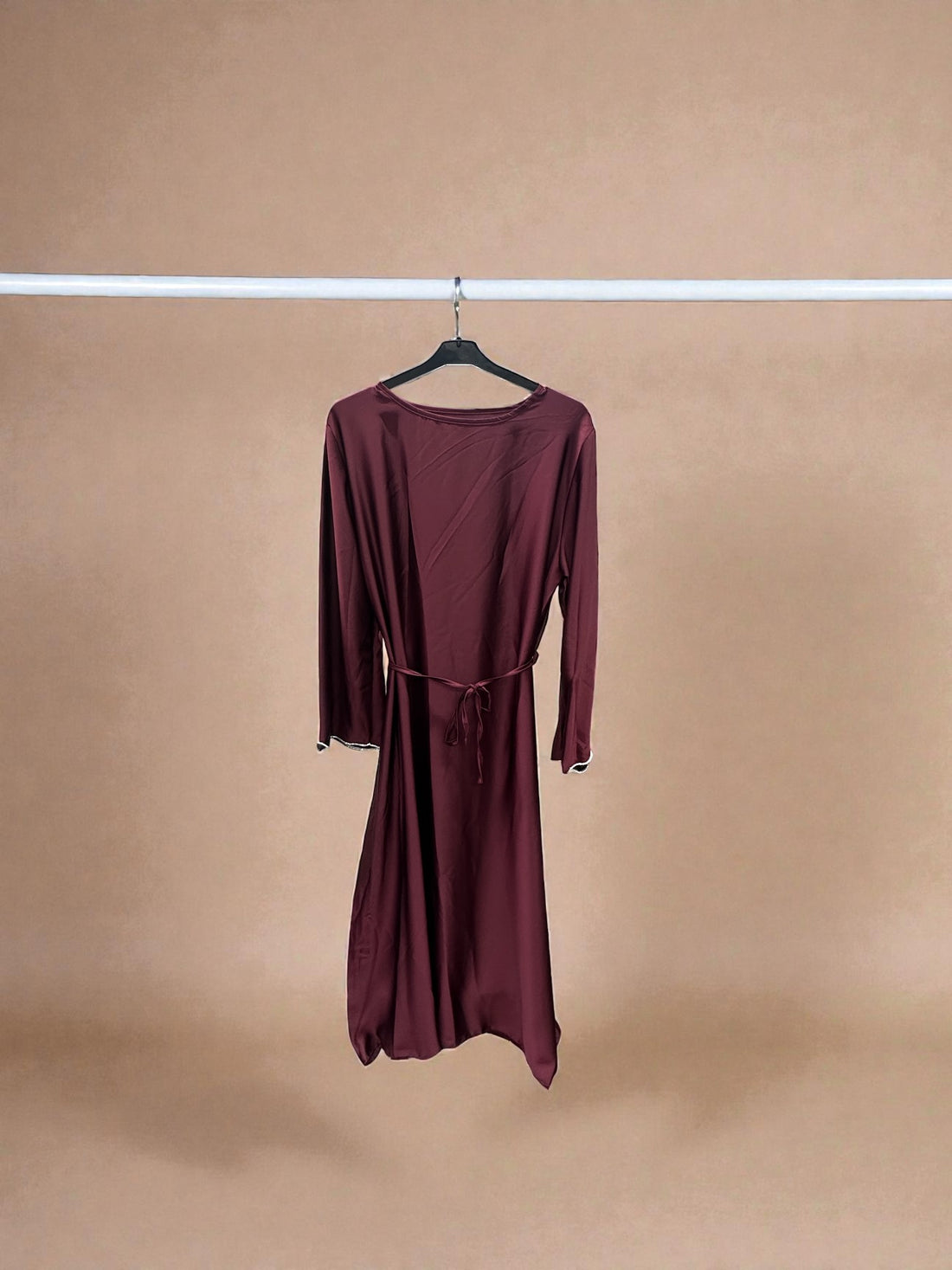 Satin Belted Maxi dress