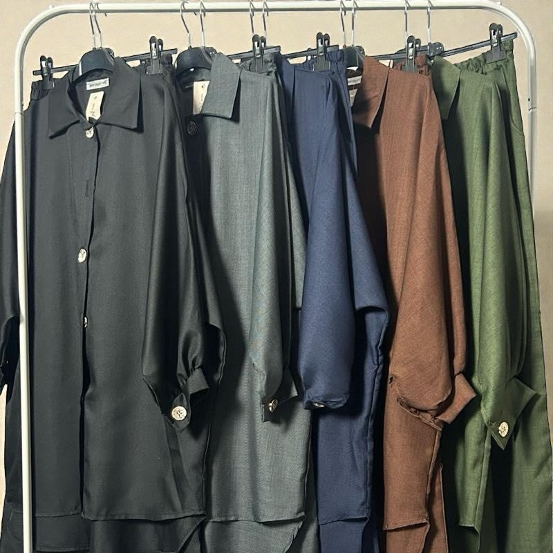 Gold buttoned co-ord set