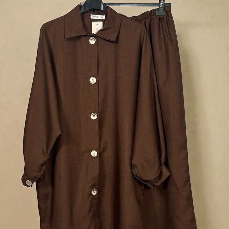 Gold buttoned co-ord set