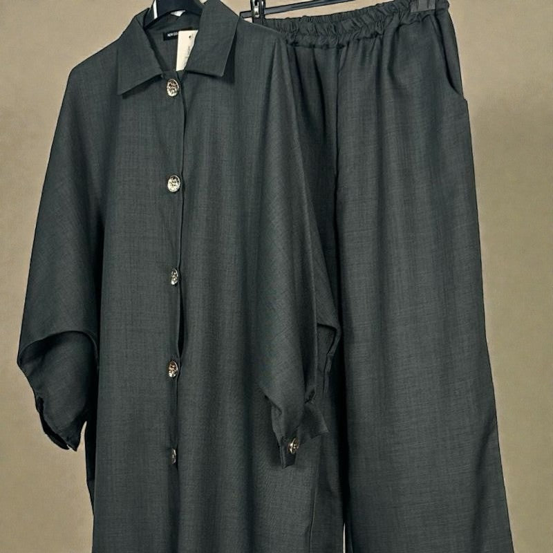 Gold buttoned co-ord set