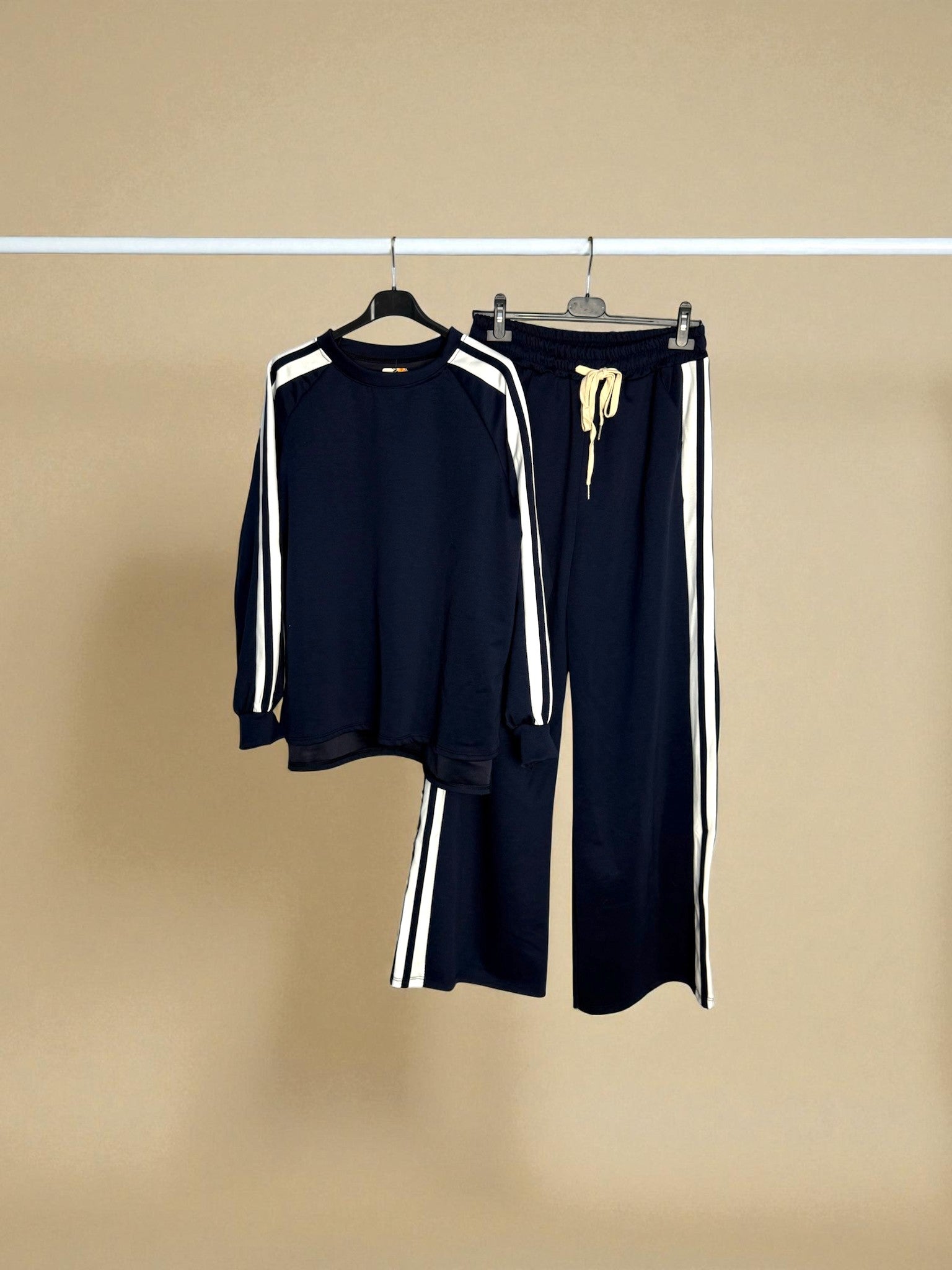 Striped sweatshirt set