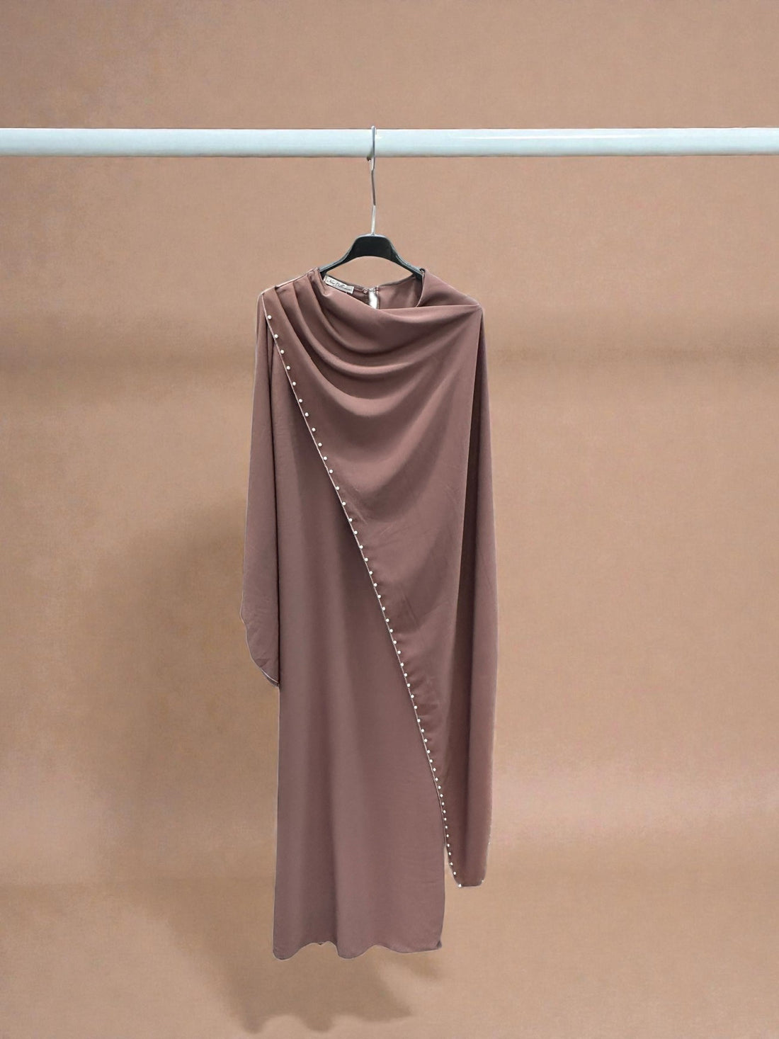 Pearl layered satin style maxi dress