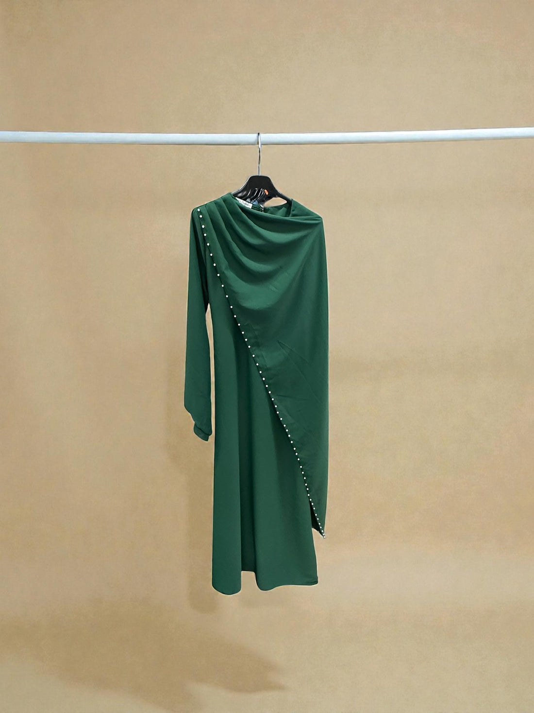 Pearl layered satin style maxi dress