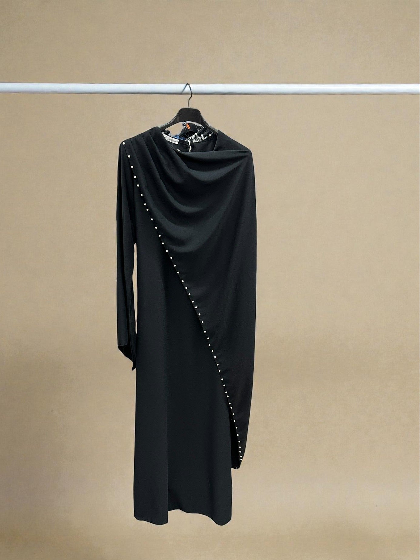 Pearl layered satin style maxi dress