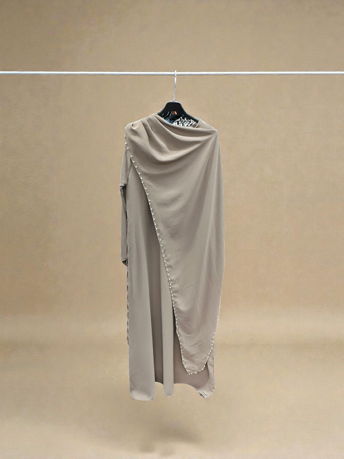 Pearl layered satin style maxi dress