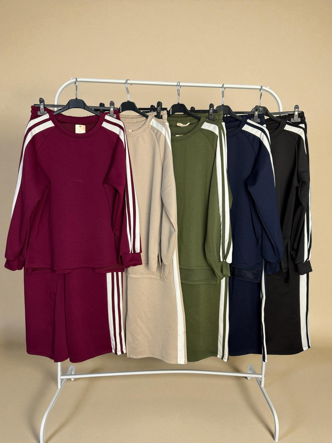 Striped sweatshirt set