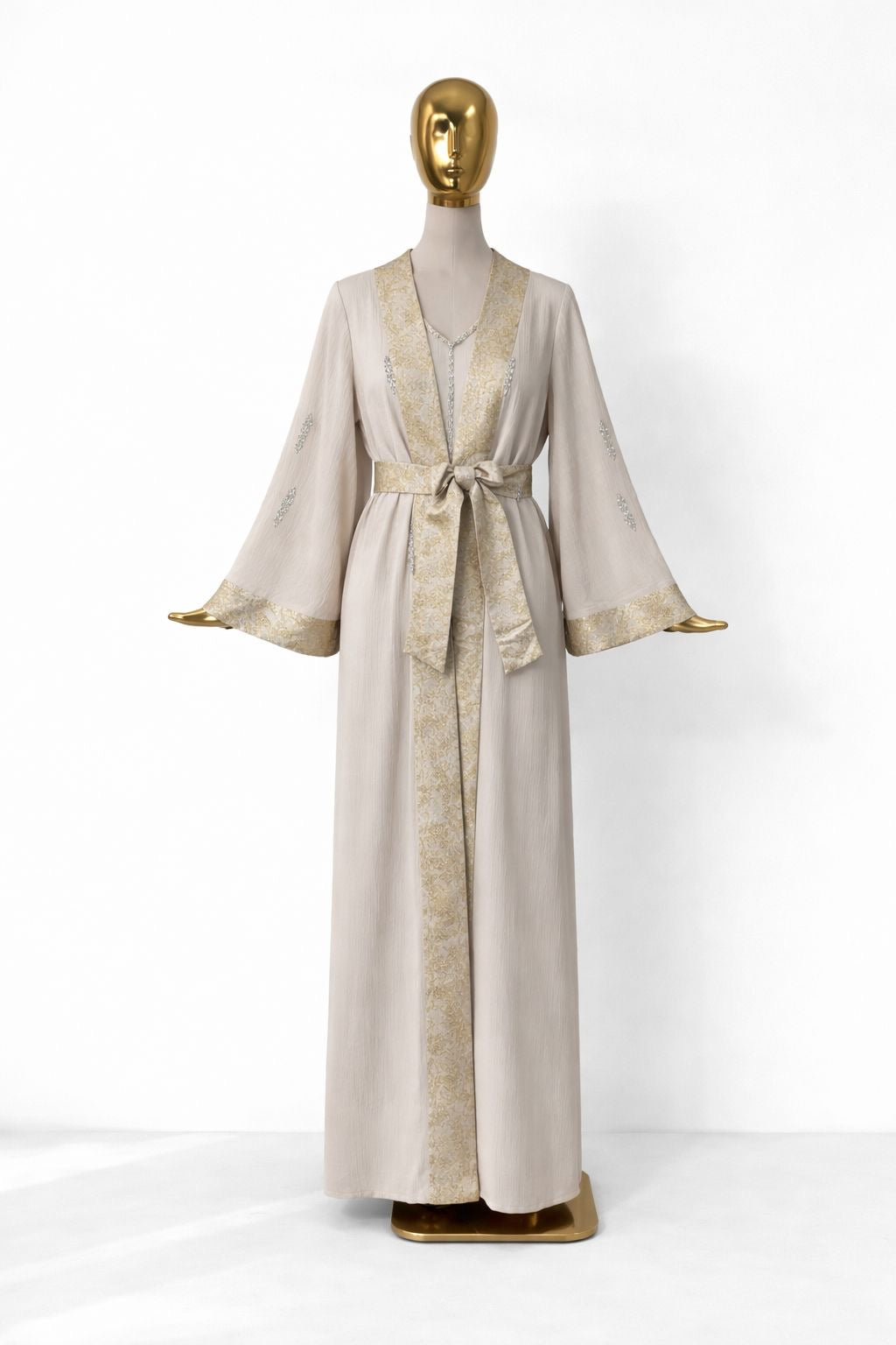 Tapestry Belted Abaya