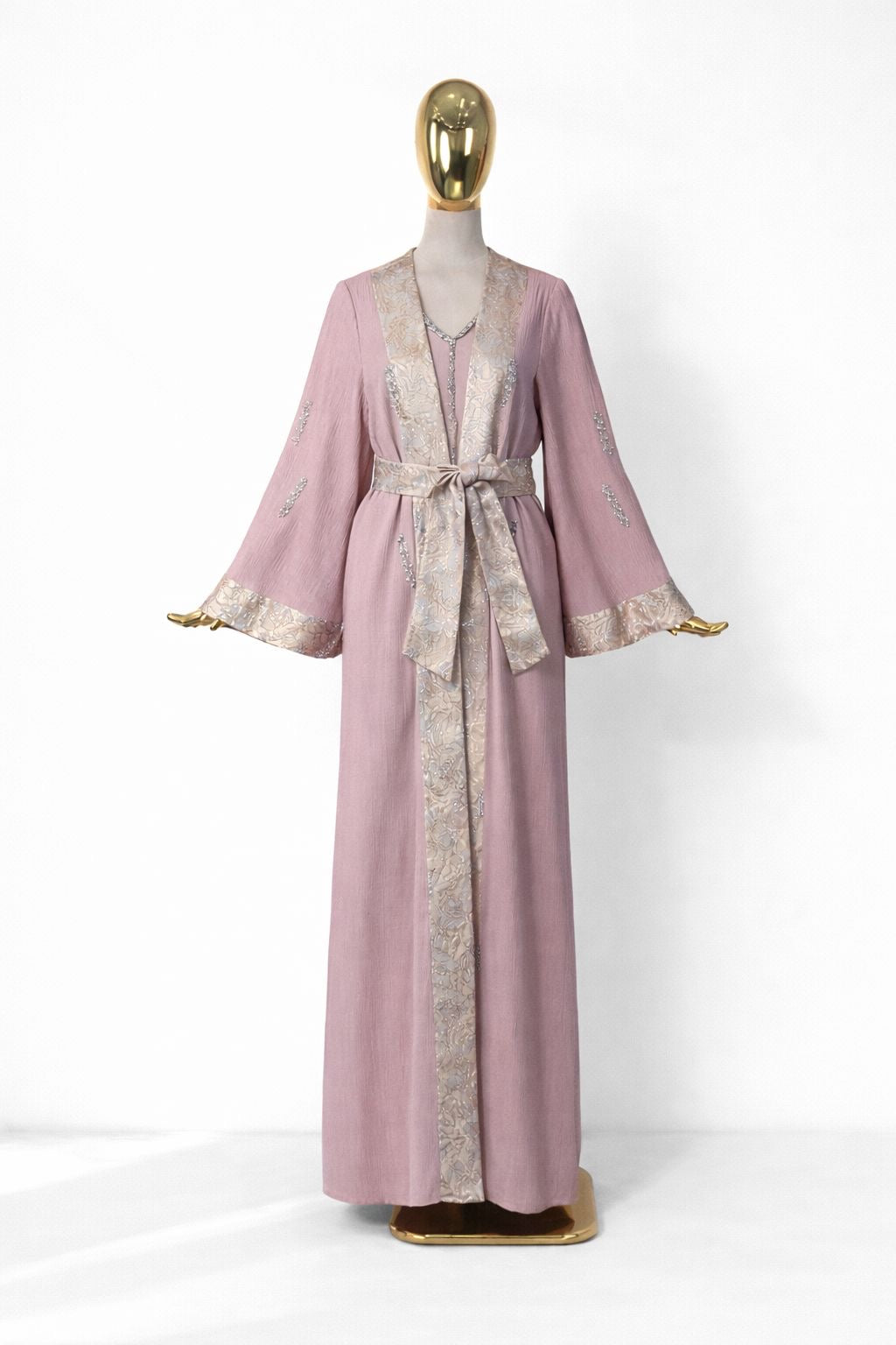 Tapestry Belted Abaya
